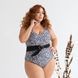 Суцільний леопардовий купальник PLUS SIZE з чашками та утяжкою 313116 фото 2