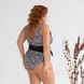 Суцільний леопардовий купальник PLUS SIZE з чашками та утяжкою 313116 фото 10
